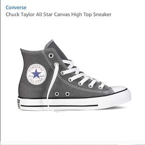 Gray studded converse